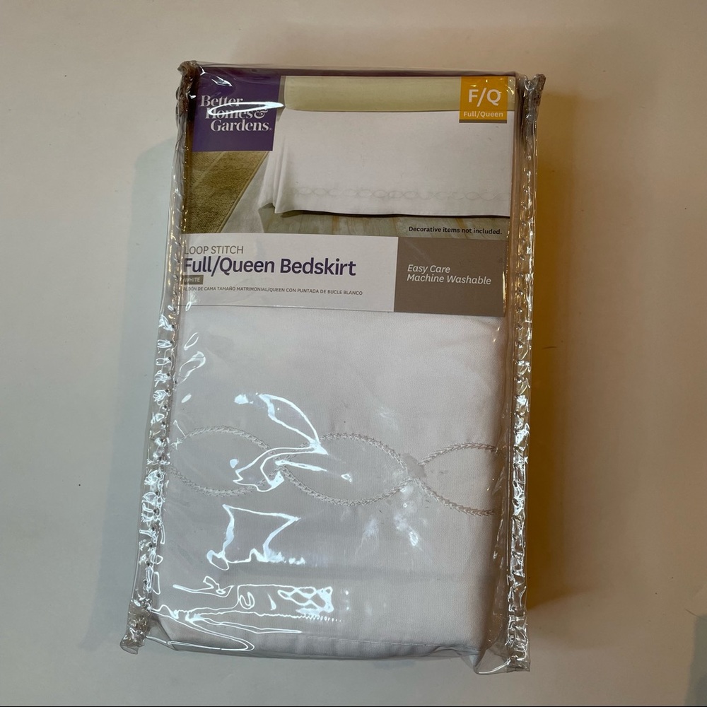 White Bed Skirt